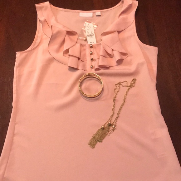 NWT light pink New York & Company top. - Picture 5 of 5